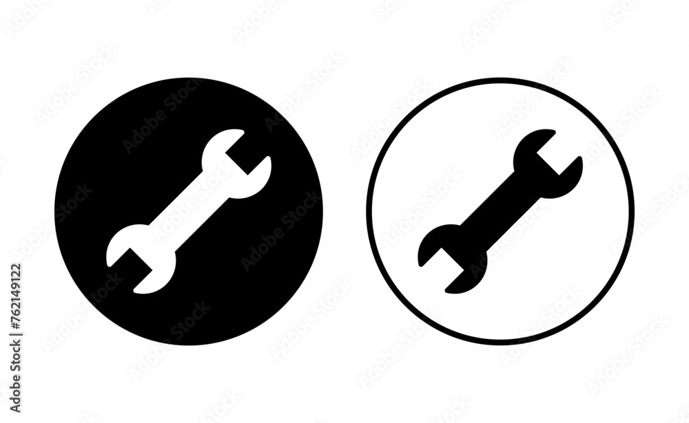 Wrench icon set. repair icon vector. tools icon vector Wrench icon set. repair icon vector. tools icon vector