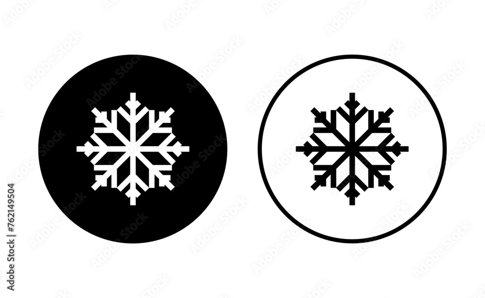 Snow icon set. snowflake icon vector Snow icon set. snowflake icon vector