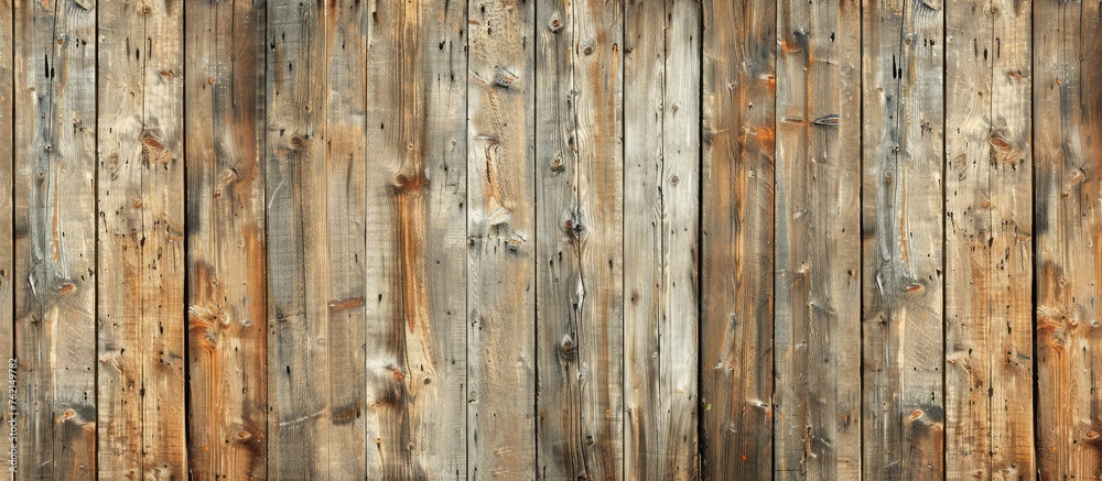 Vintage brown wooden wall texture with a pattern background.