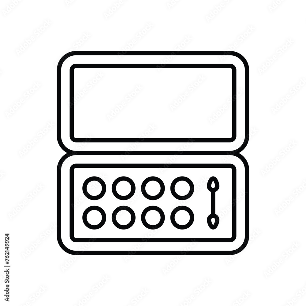 Thin line Cosmetics vetor icon