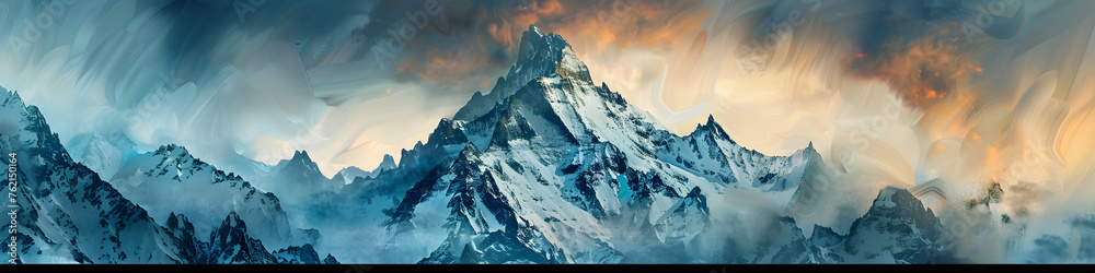 Obraz premium Berge Aquarell