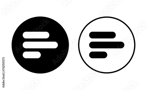 Menu Icon set. web menu icon. hamburger menu symbol