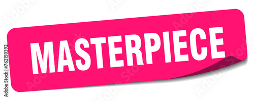 masterpiece sticker. masterpiece label