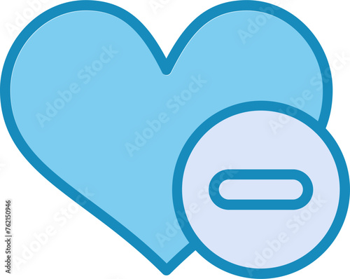 Negative Love Vector Icon
