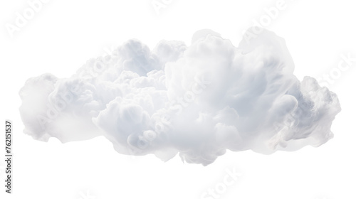 blue sky with clouds isolated on transparent background