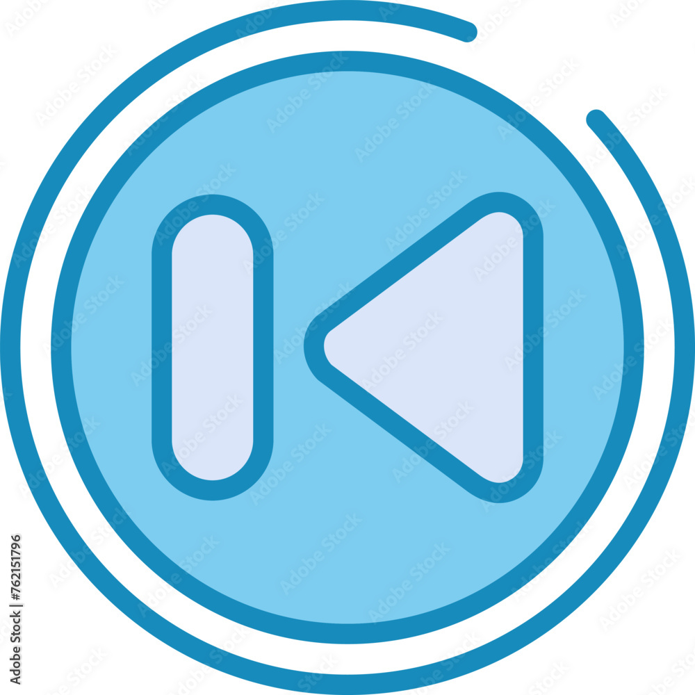 Previous Track Button Vector Icon Previous Track Button Vector Icon