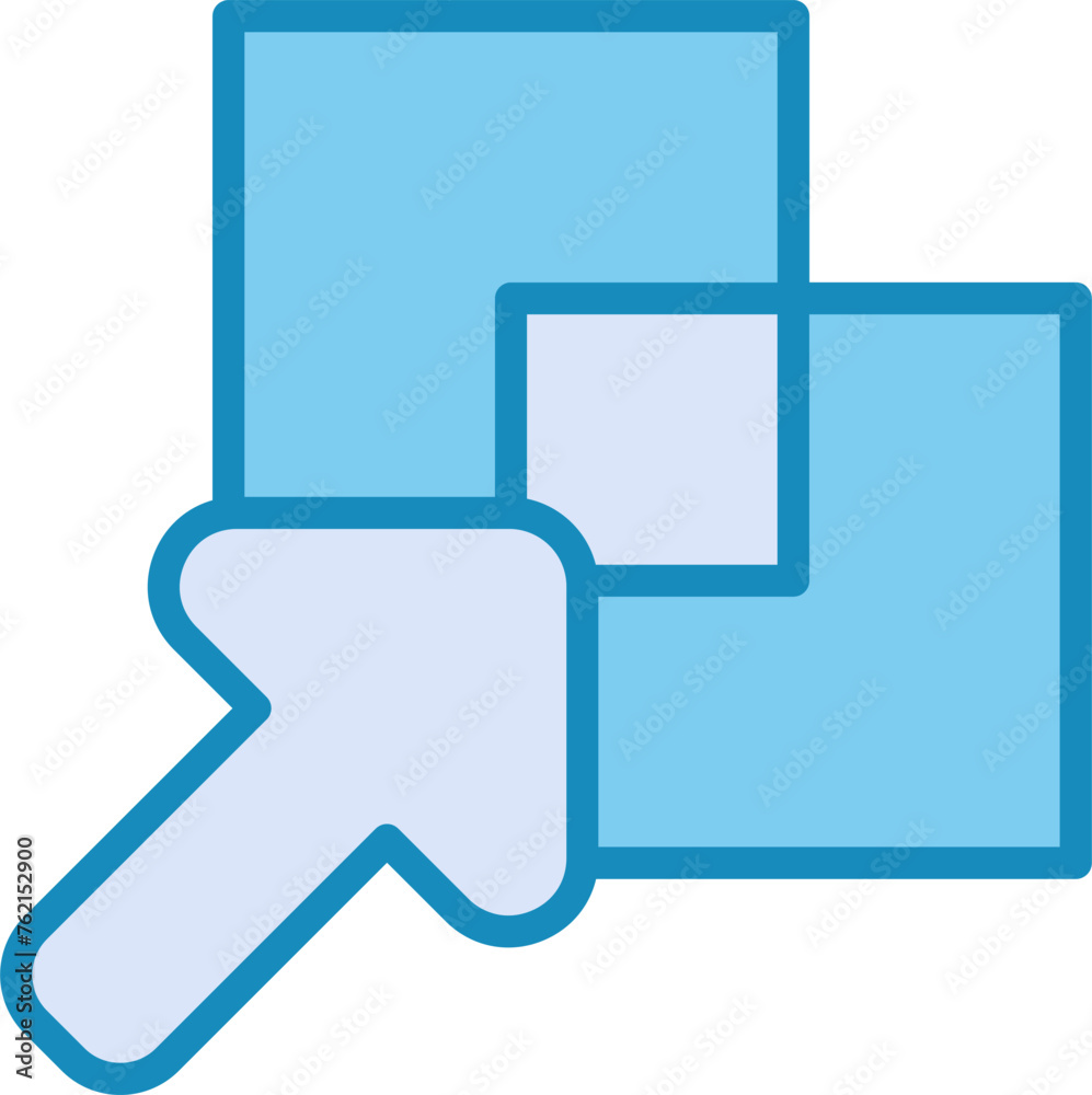 Overlap Vector Icon Overlap Vector Icon