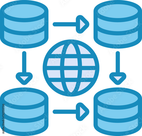 CDN (Content Delivery Netw Vector Icon