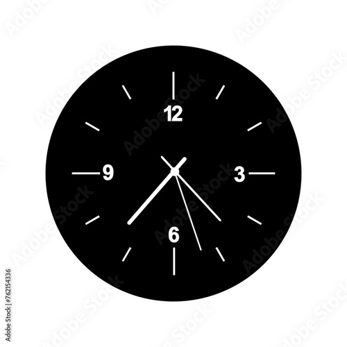 Watch icon vector. Time illustration sign. Wall Clock symbol. Clock logo.
