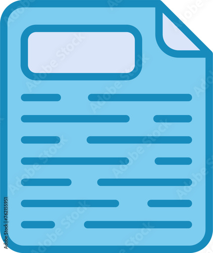 Page Facing Up Vector Icon