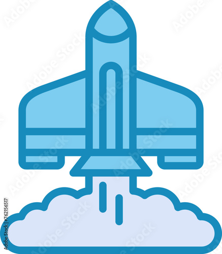 Rocket Launch Vector Icon