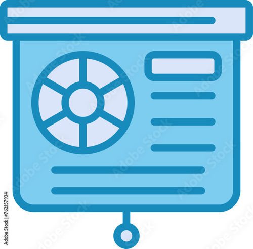 Presentation Slide Vector Icon