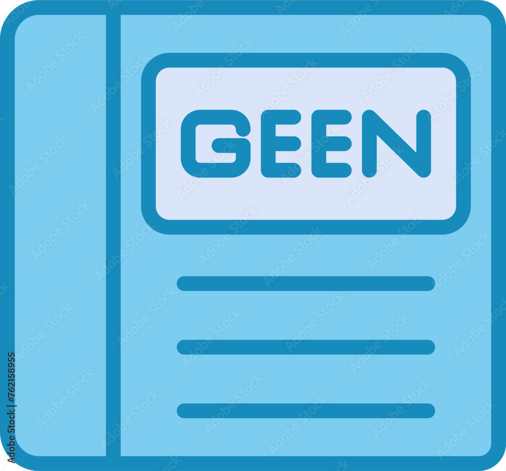 Green Book Vector Icon Green Book Vector Icon
