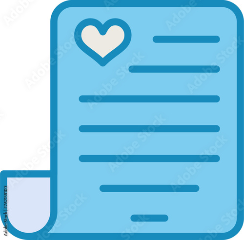 Love poem Vector Icon