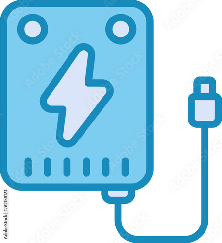 Portable charger Vector Icon