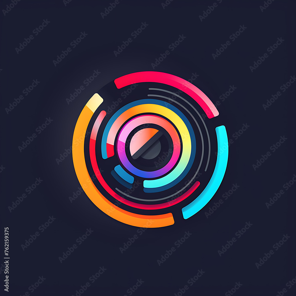 create logo for an app lense and text is written create logo for an app lense and text is written