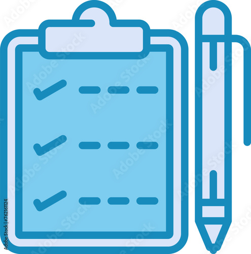 Notepad with pen Vector Icon