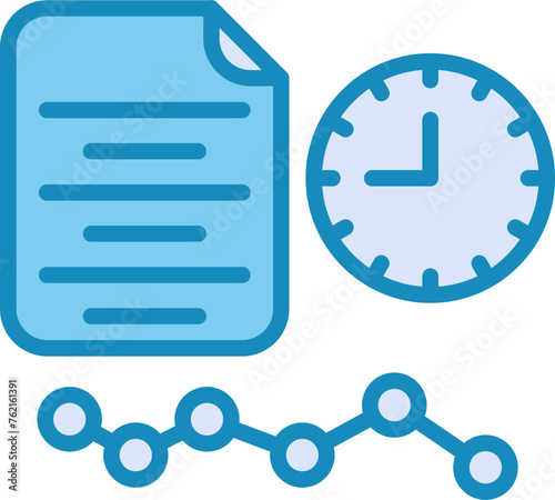 Time Series Analysis Vector Icon