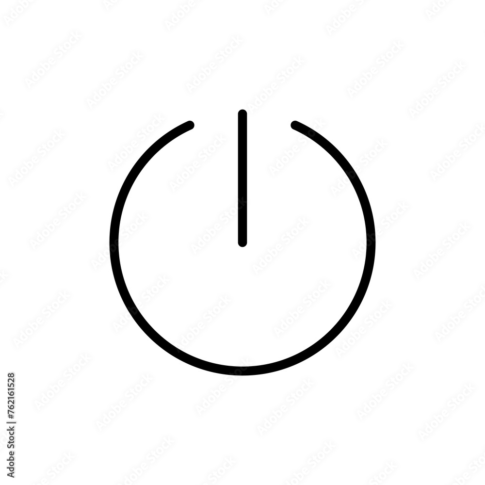 Power icon vector isolated on white background. Power Switch Icon. Start power icon Power icon vector isolated on white background. Power Switch Icon. Start power icon
