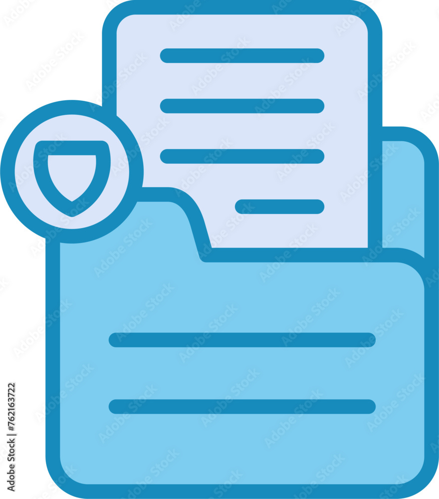 Document Protect Vector Icon Document Protect Vector Icon