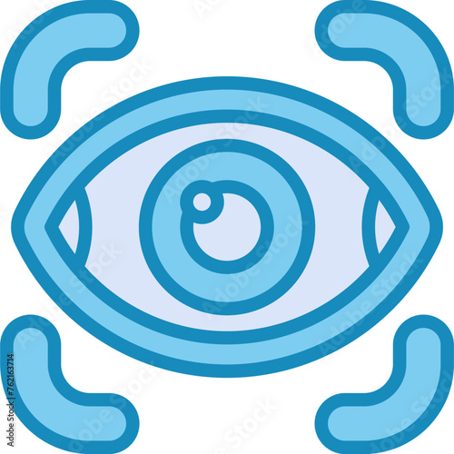Retinal Scanner Vector Icon