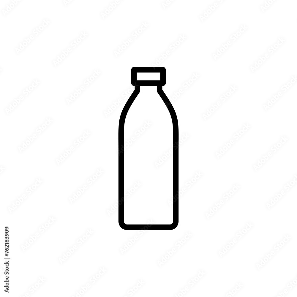 Bottle icon vector isolated on white background. Bottle vector icon