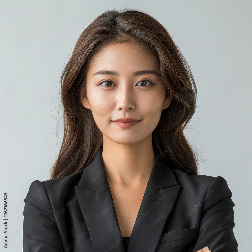 Portrait Beautiful Young Business Asian Woman On White Background, Illustrations Images Portrait Beautiful Young Business Asian Woman On White Background, Illustrations Images