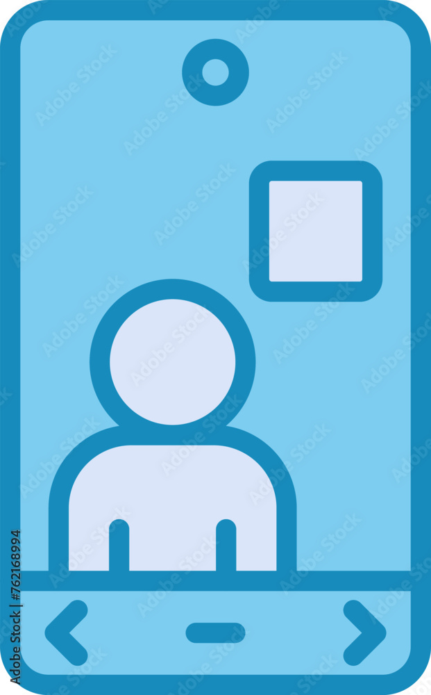 Fototapeta premium Video Call Vector Icon