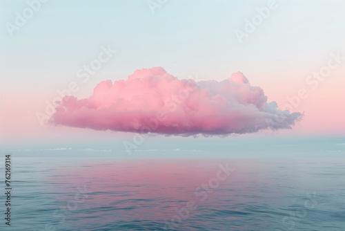 Pink Cloud Reflection Over Calm Sea © Ariol Sàlocin 