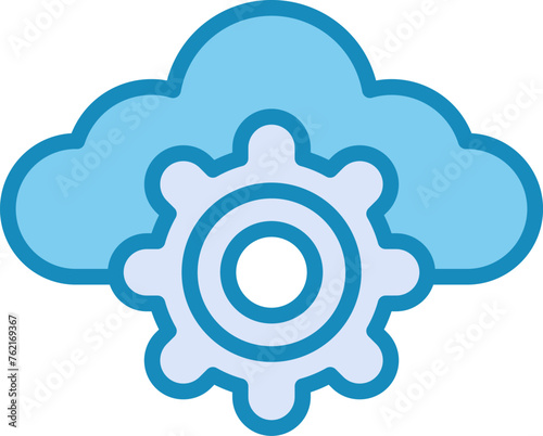 Cloud Computing Vector Icon
