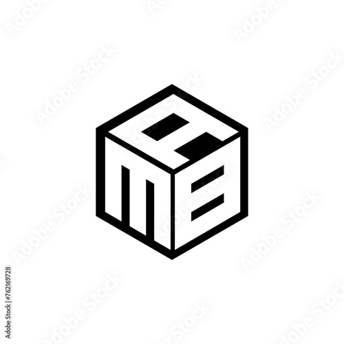 MBA letter logo design with white background in illustrator, vector logo modern alphabet font overlap style. calligraphy designs for logo, Poster, Invitation, etc.