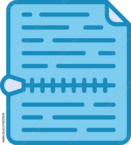 Zip File Vector Icon