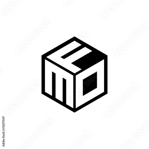 MDF letter logo design in illustration. Vector logo, calligraphy designs for logo, Poster, Invitation, etc.
