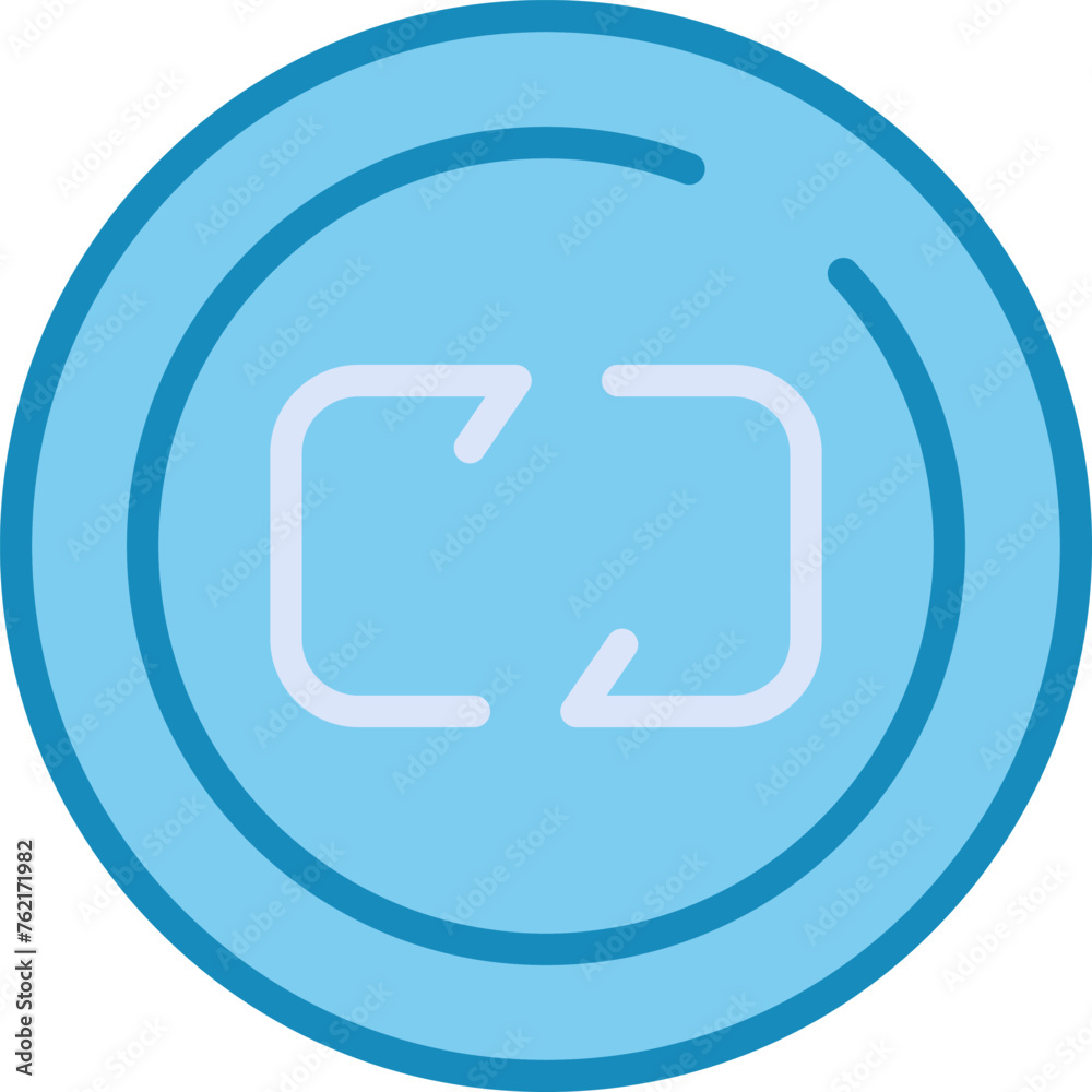 Repeat Circle Vector Icon Repeat Circle Vector Icon