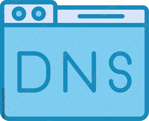 Domain DNS Management Vector Icon