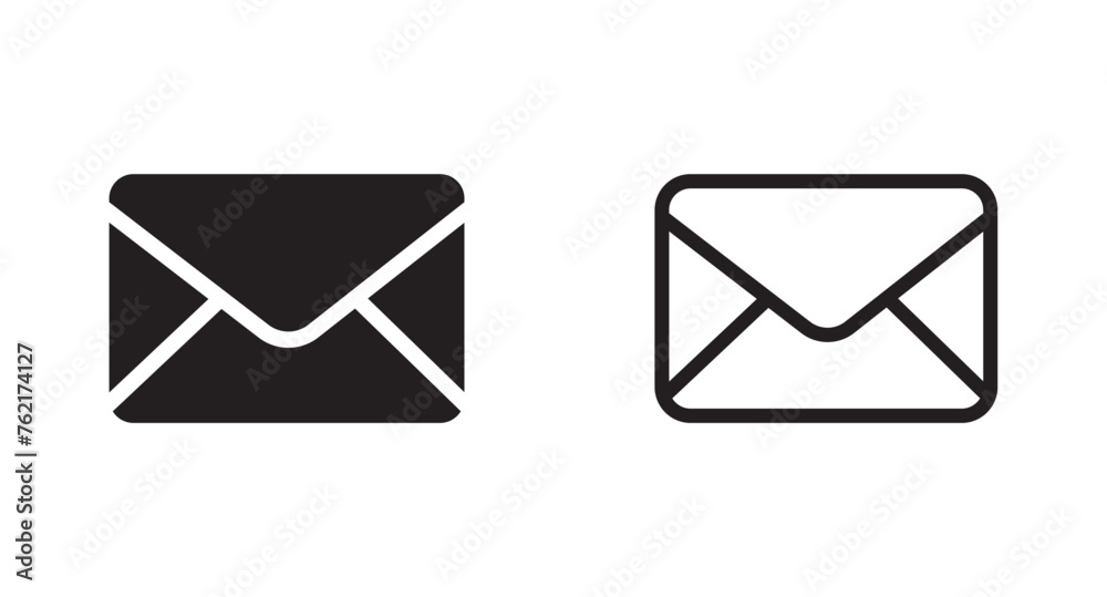 © azad - Mail icon vector, Envelope icon. Message sign icon for web, computer and mobile app. Vector illustration.