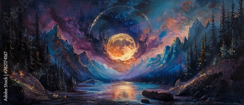 Explore metaphysical journeys through ethereal and mysterious landscapes with visionary art
