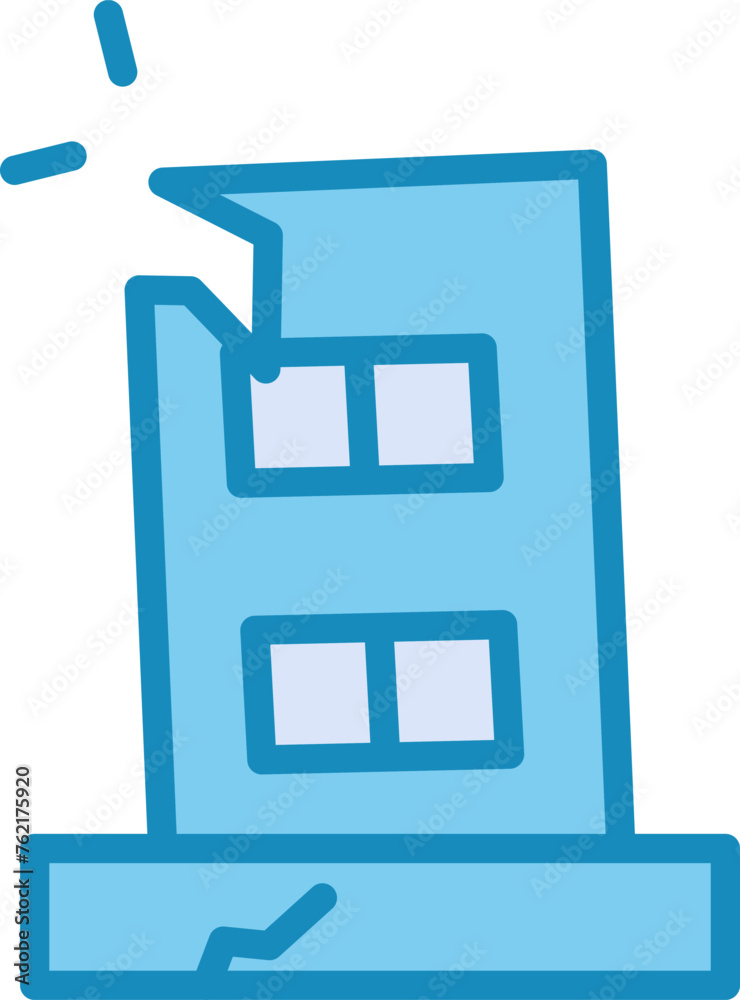 Facility Damage Vector Icon Facility Damage Vector Icon