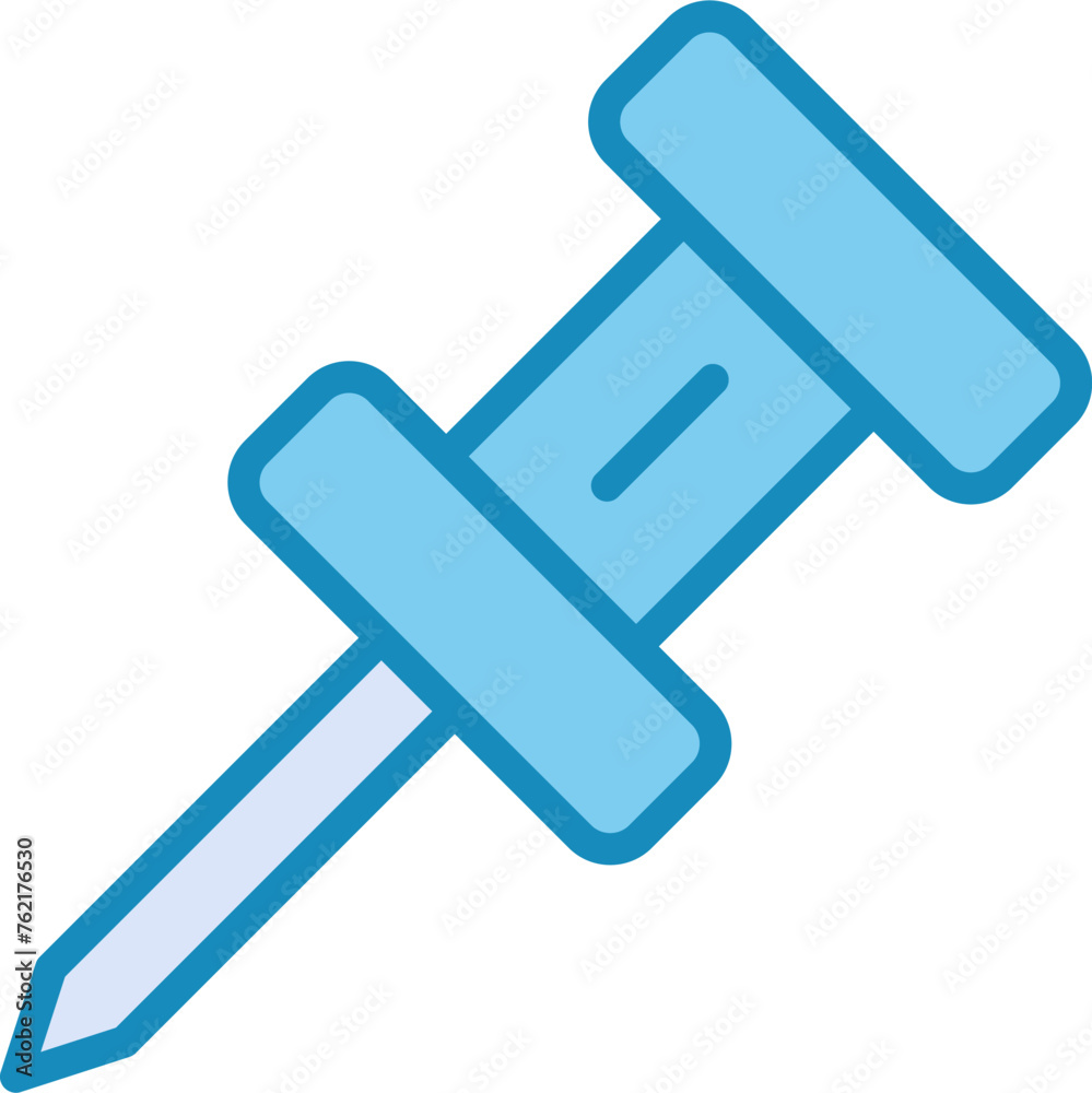 Pushpin Vector Icon Pushpin Vector Icon