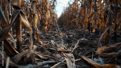 Dryness destroying the cultivated plants