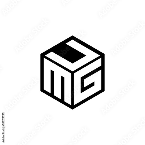 MGU letter logo design with white background in illustrator. Vector logo, calligraphy designs for logo, Poster, Invitation, etc.