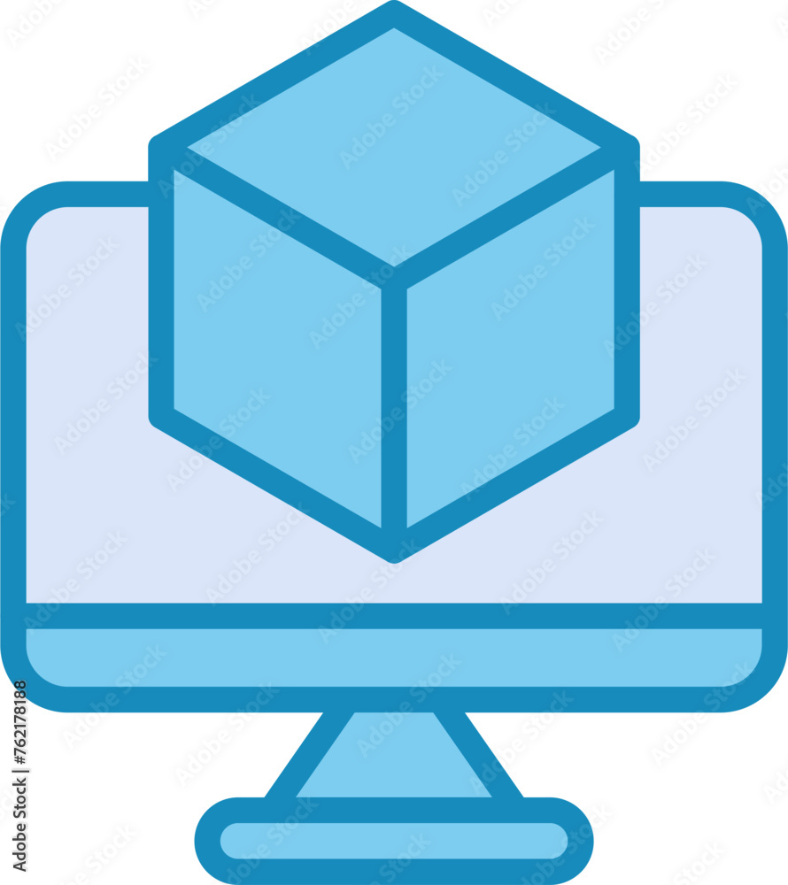 Network Virtualization Vector Icon Network Virtualization Vector Icon