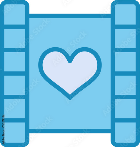 Love story movie Vector Icon