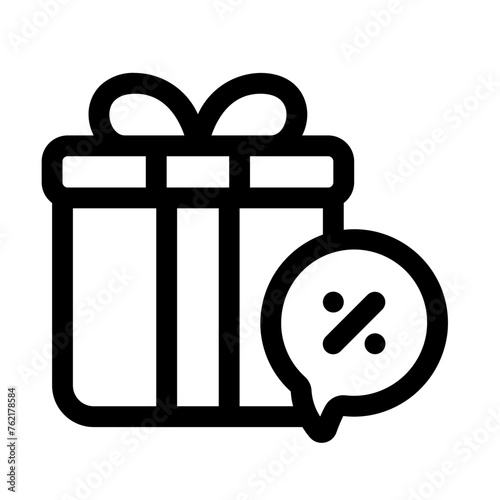 Gift Tax Line Icon