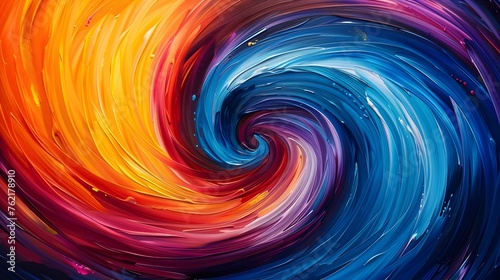 mesmerizing digital artwork depicts a swirling, vibrant vortex of colors, capturing the dynamic energy and vibrancy of a bustling classroom
