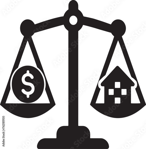 Balancing Home Finance Vector