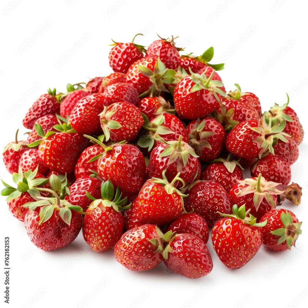 Strawberry On White Background, Illustrations Images Strawberry On White Background, Illustrations Images