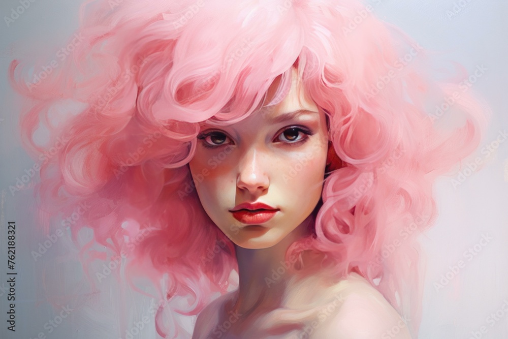 Vibrant Pink female. Model fashion. Generate Ai Vibrant Pink female. Model fashion. Generate Ai