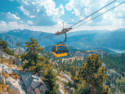 Alpine Transportation Adventure: Cable Cars and Mountain Vistas - Elevated Views in Mountain Aerial Tramways - Embark on an adventure through the mountains with aerial tramways