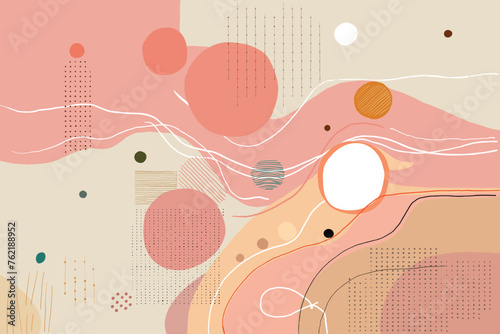 Cosmic Rhythm is an artwork named Abstract Art Background Minimal Style for decorating and collecting prints.